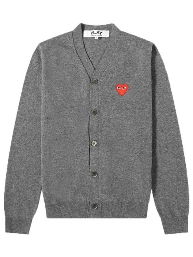 Red Heart Cardigan Dark Grey P1 AZ N008 3 - COMME DES GARCONS - BALAAN 3