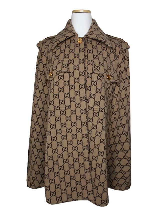 Deep beige pure wool cape 55 66 - GUCCI - BALAAN 1