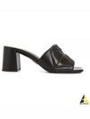 Quilted Nappa Leather Sandals Heel Black - PRADA - BALAAN 2