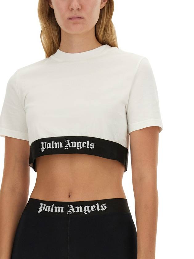 T-SHIRT WITH LOGO - PALM ANGELS - BALAAN 4