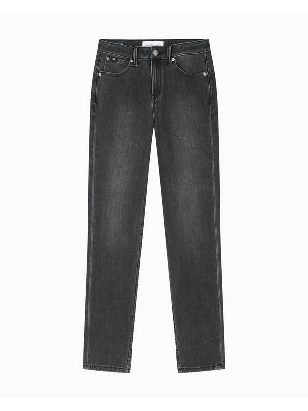 Jeans High Rise Ankle Skinny Jeans Black - CALVIN KLEIN - BALAAN 1