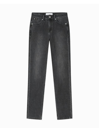 Jeans High Rise Ankle Skinny Jeans Black - CALVIN KLEIN - BALAAN 1