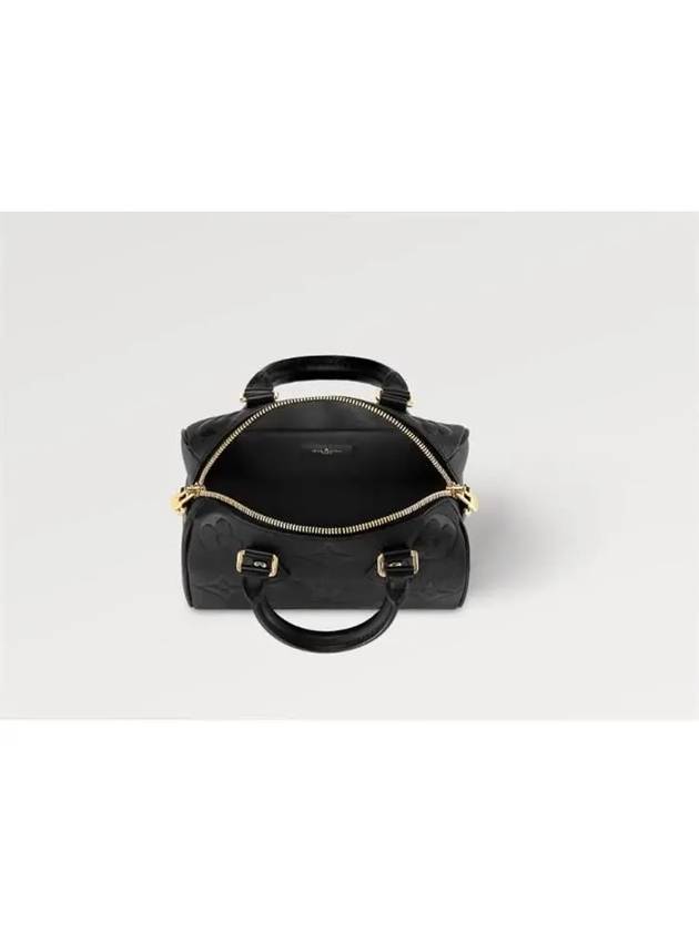 Speedy Bandouliere 20 Monogram Empreinte Strap Tote Bag Black - LOUIS VUITTON - BALAAN 4