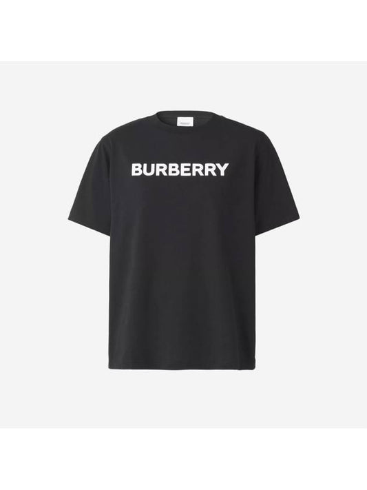 logo short sleeve t-shirt black - BURBERRY - BALAAN