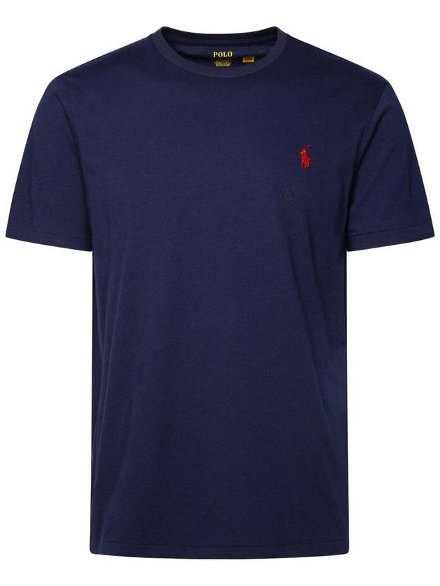 Men's Embroidered Pony Short Sleeve T-Shirt Navy - POLO RALPH LAUREN - BALAAN 2