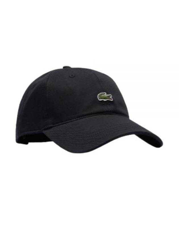 Organic Cotton Twill Ball Cap Black - LACOSTE - BALAAN 2