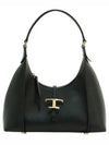 T Timeless Calf Leather Small Shoulder Bag Black - TOD'S - BALAAN 3