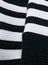 Men's Diagonal Stripe Waffle Track Pants Navy - THOM BROWNE - BALAAN.