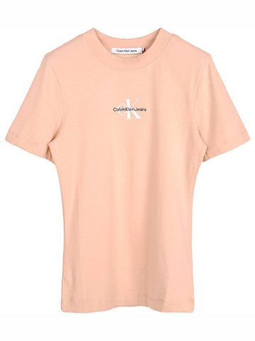 Blossom monologo t shirt J20J221426 TLV - CALVIN KLEIN - BALAAN 1