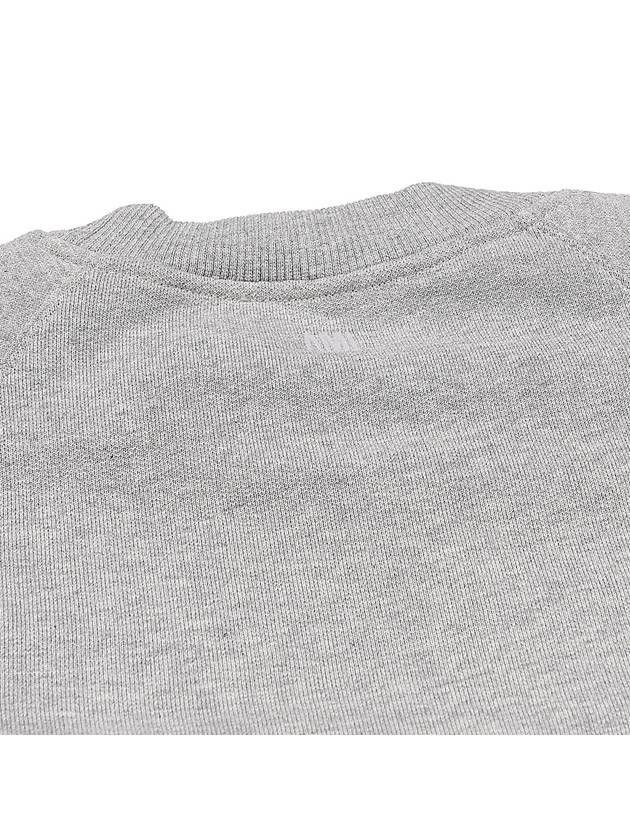 Cotton Heart Logo Sweatshirt Grey - AMI - BALAAN 7