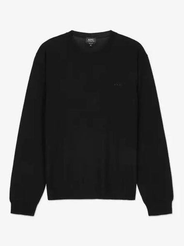 APC matte logo knit black WVAWMH23285LZZ - A.P.C. - BALAAN 1