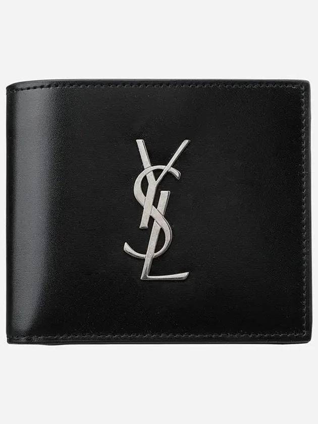 East/West Wallet In Smooth Leather Black - SAINT LAURENT - BALAAN 2