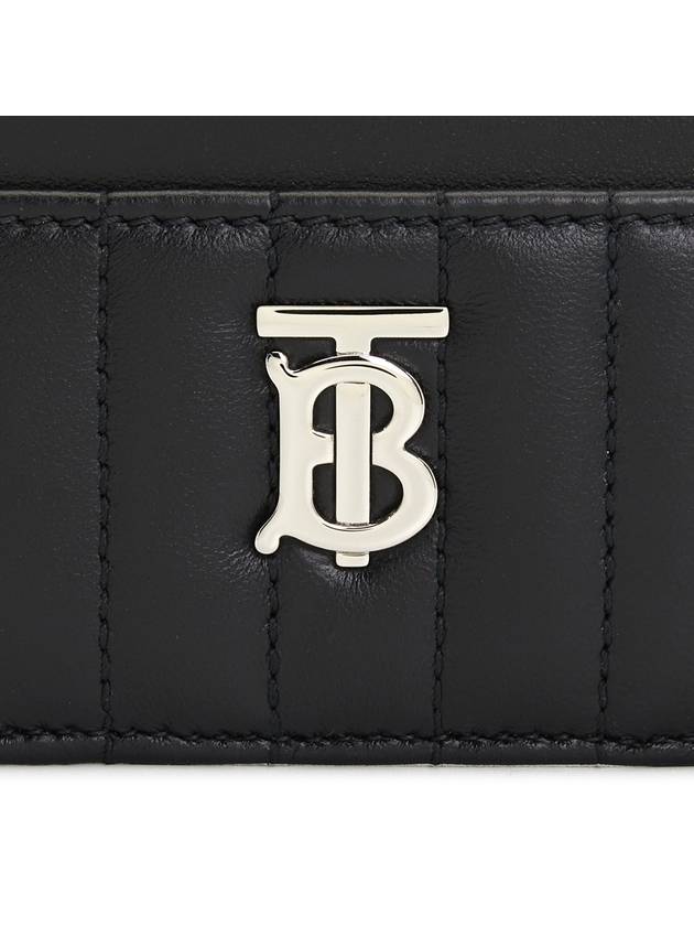 Lola Quilted Card Wallet Black - BURBERRY - BALAAN 6