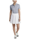 Jacquard Polo Short Sleeve Heather Gray - G/FORE - BALAAN 3