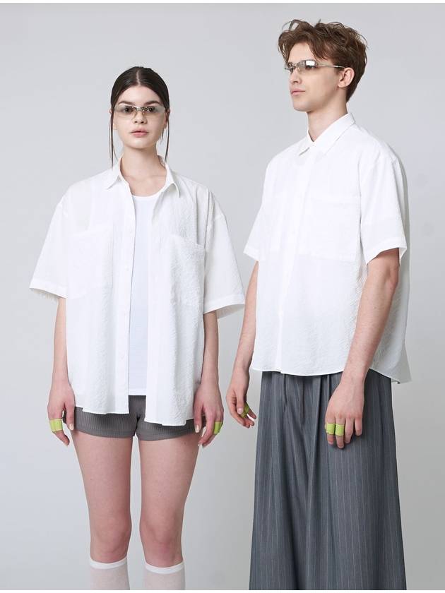 AU41SH03 Half sleeve shirt_White - ATHPLATFORM - BALAAN 8