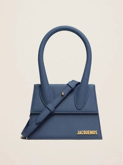 Le Chiquito Moyen Signature Shoulder Bag Dark Navy - JACQUEMUS - BALAAN 2