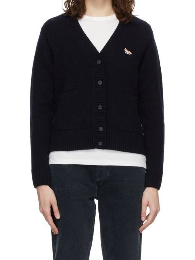 Baby Fox Patch Boxy Cardigan Black - MAISON KITSUNE - BALAAN 9