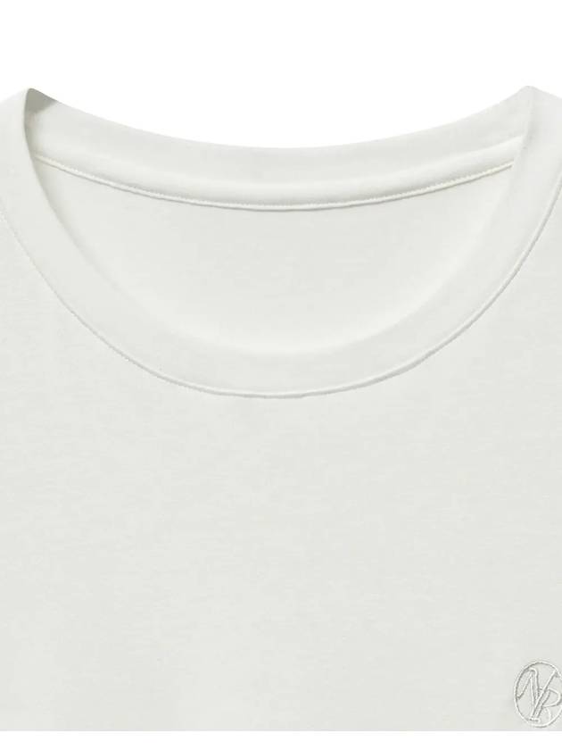 Supima Cotton Luxe Relax Short Sleeve T-Shirt White - NOIRER FOR WOMEN - BALAAN 5