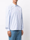 Small Fox Head Patch Classic Long Slevee Shirt Light Blue - MAISON KITSUNE - BALAAN 3