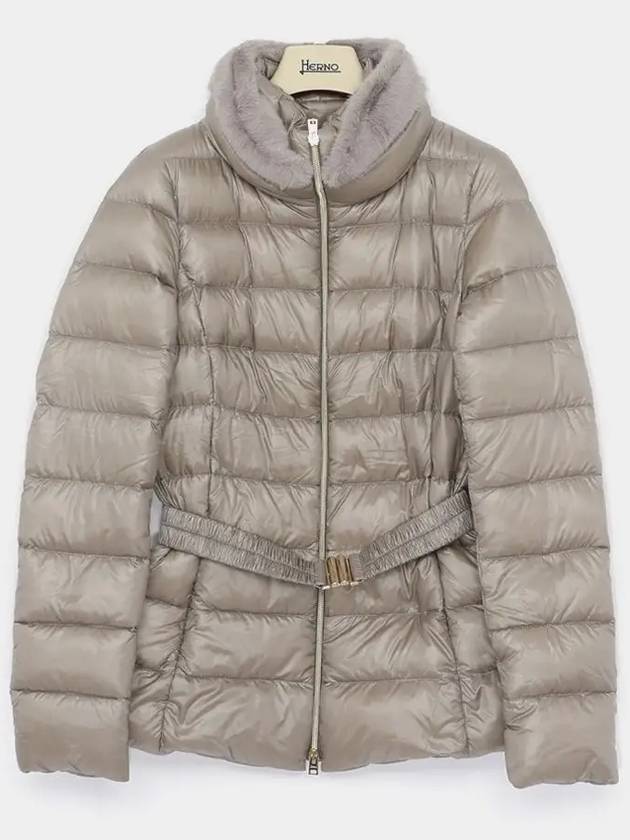 Claudia Belted Hooded Fur Women s Padding PI0485DIC 12017Z 9406 - HERNO - BALAAN 1