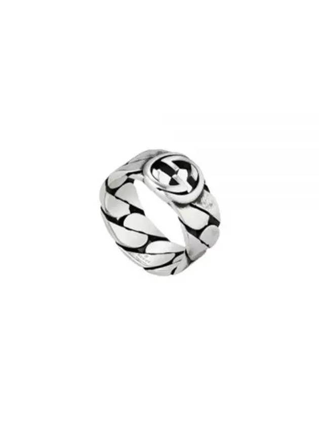 Interlocking G Ring Silver YBC661515001 - GUCCI - BALAAN 2