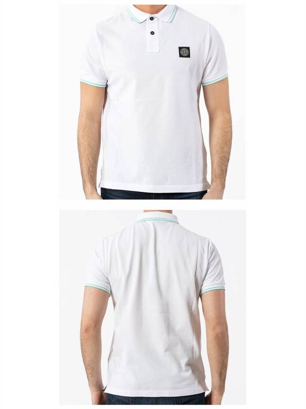 Logo Patch PK Shirt White - STONE ISLAND - BALAAN.