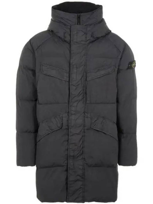 Wappen Patch Crinkle Reps Long Padding Black - STONE ISLAND - BALAAN 2