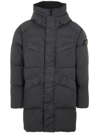 Wappen Patch Crinkle Reps Long Padding Black - STONE ISLAND - BALAAN 2