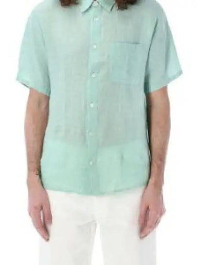 Bellini Linen Short Sleeve Shirt Green - A.P.C. - BALAAN 2