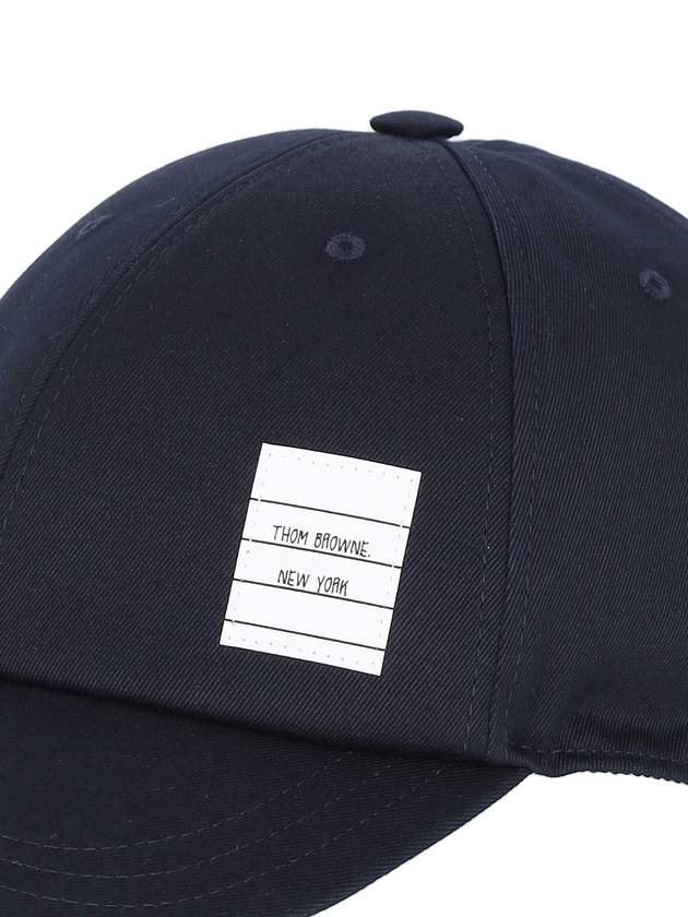 Classic Logo Patch Ball Cap Navy - THOM BROWNE - BALAAN 4