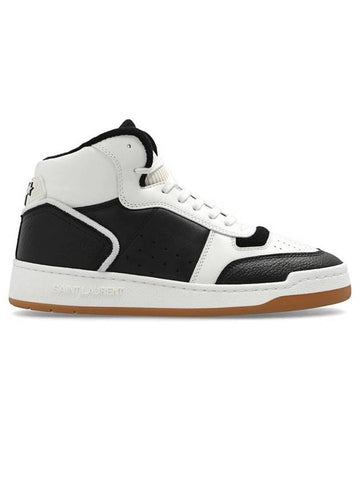 leather mid high top sneakers - SAINT LAURENT - BALAAN 1