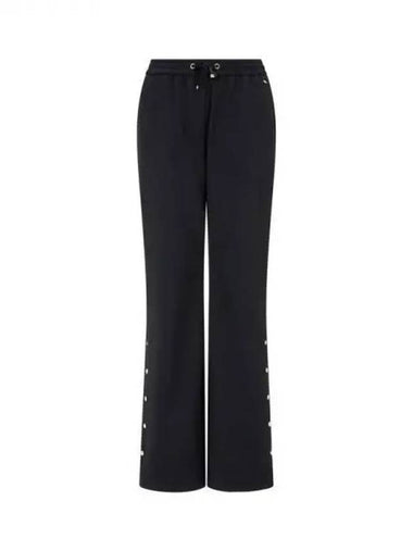 Last Women s Snap Button Slit Banding Pants Black 271806 - HERNO - BALAAN 1