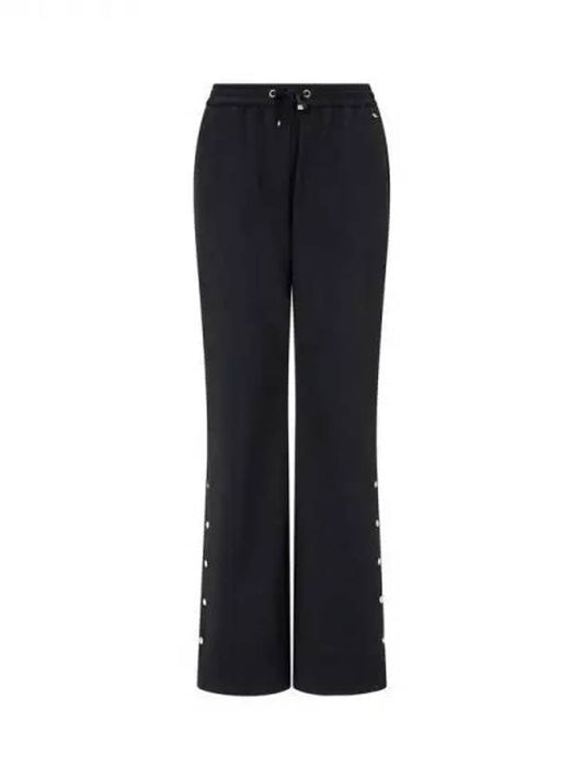 Women s Snap Button Slit Banding Pants Black 271806 - HERNO - BALAAN 1