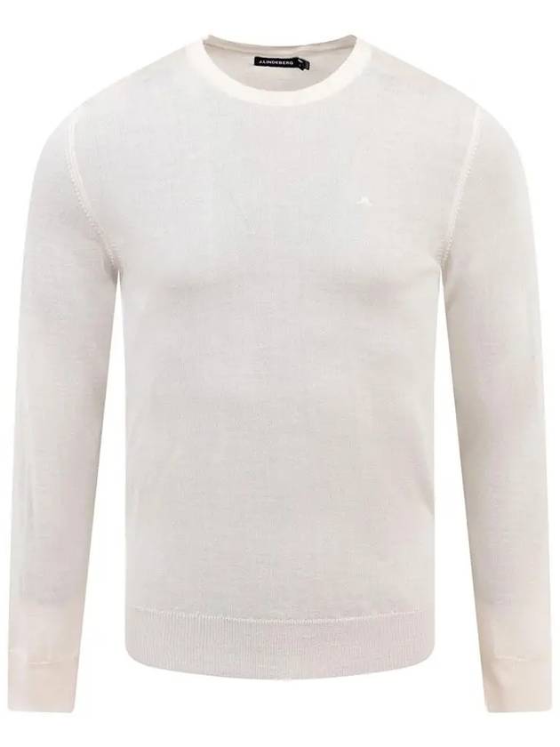 Lyle Light Merino Wool Knit Top Cloud White - J.LINDEBERG - BALAAN 3