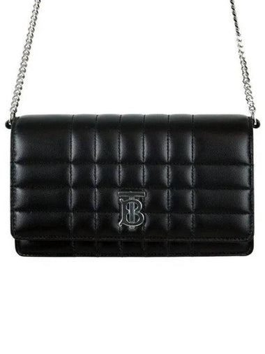 Quilted leather TB logo Lola clutch cross bag black 270926 1061701 - BURBERRY - BALAAN 1