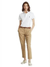 Pony Embroidered Logo Stretch Cotton Short Sleeve Polo Shirt White - POLO RALPH LAUREN - BALAAN 6