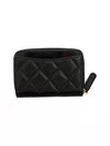 Classic Zipped Coin Purse Grained Calfskin & Gold Black - CHANEL - BALAAN 3