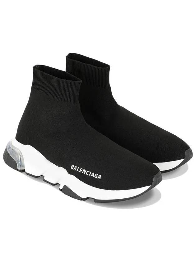 Speed Trainer Clear Sole High Top Sneakers Black - BALENCIAGA - BALAAN 2