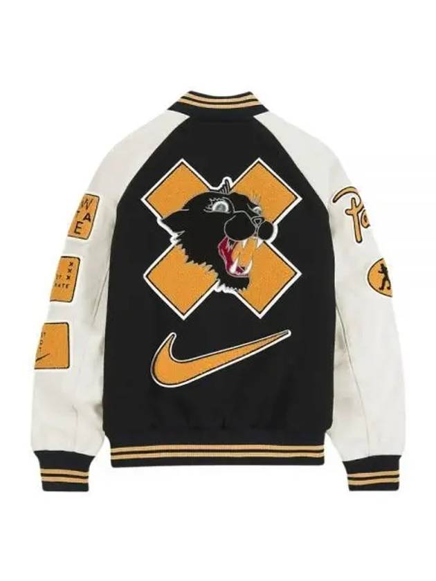 Pata Varsity Jacket Black Yellow Asia - NIKE - BALAAN 2