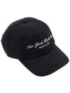 NY Health Club Logo Ball Cap Black - SPORTY & RICH - BALAAN 5