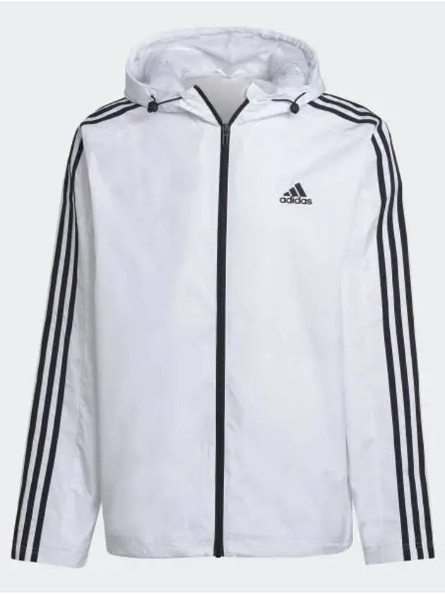 Essentials 3S Woven Windbreaker White - ADIDAS - BALAAN 2