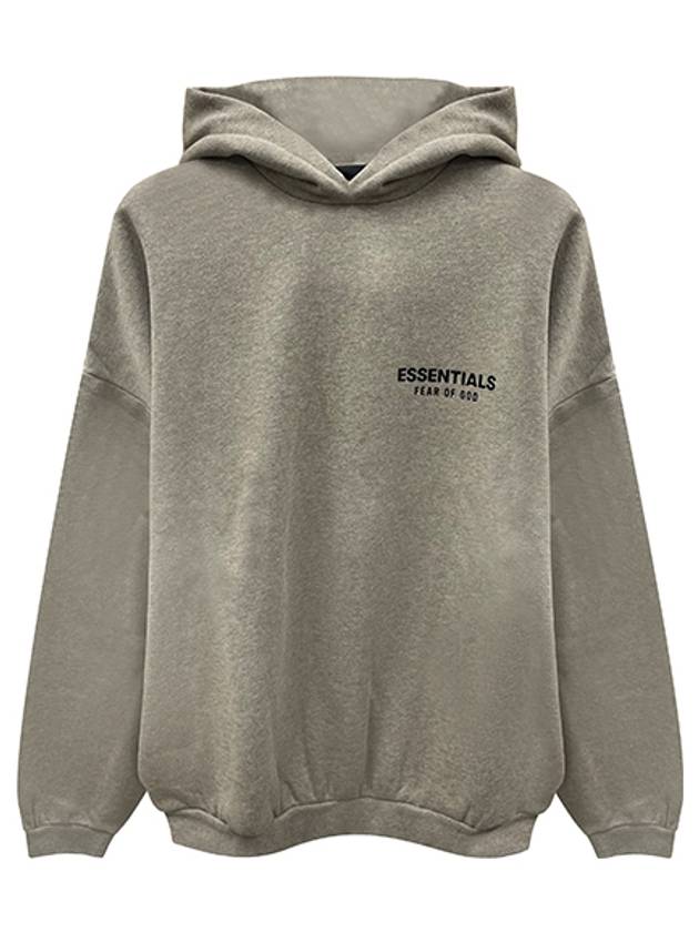 Essential Logo Fleece Hooded Heather Gray Men s 192HO246259F 367 TJ - FEAR OF GOD - BALAAN 1