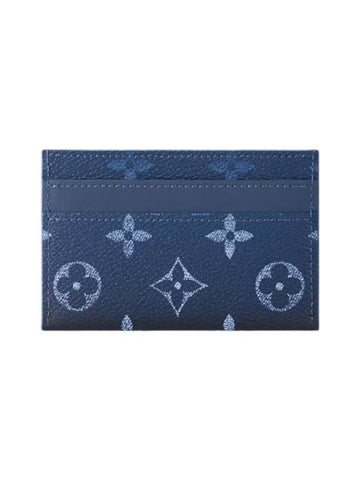 Monogram Gradient Double Card Wallet Navy - LOUIS VUITTON - BALAAN 1