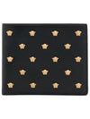 Medusa Head Pattern Stud Bifold Half Wallet Black - VERSACE - BALAAN 2