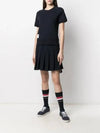 Women's Loopback Cotton Short Sleeve T-Shirt Navy - THOM BROWNE - BALAAN 6