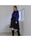 Bolero Oversized Knit Cardigan VIOLET - AVANT-G - BALAAN 4