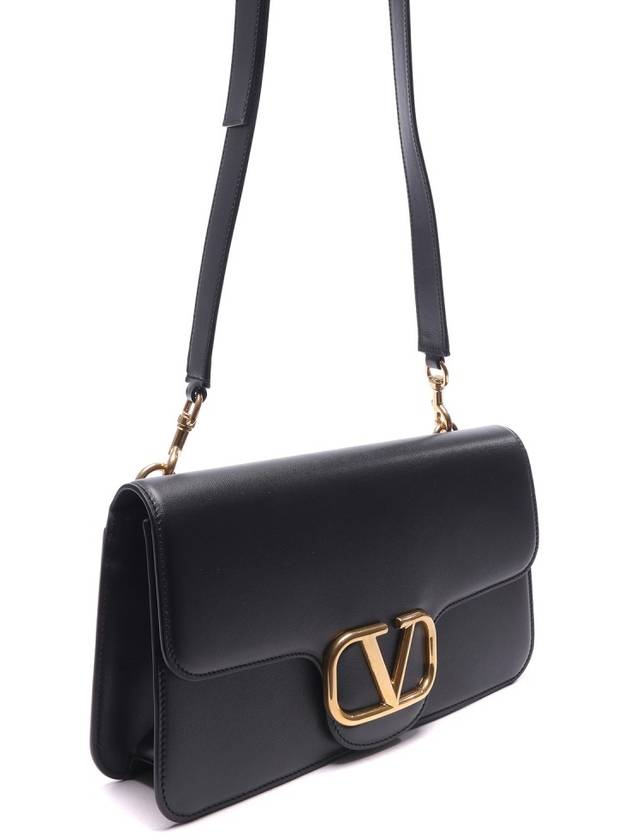 V Logo Signature Cross Bag Black - VALENTINO - BALAAN 4