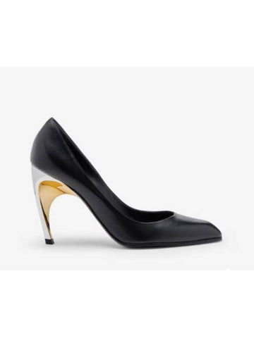 Armadillo Leather Pumps Black - ALEXANDER MCQUEEN - BALAAN 1