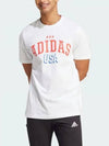 American USA Graphic Short Sleeve T-Shirt White - ADIDAS - BALAAN 2