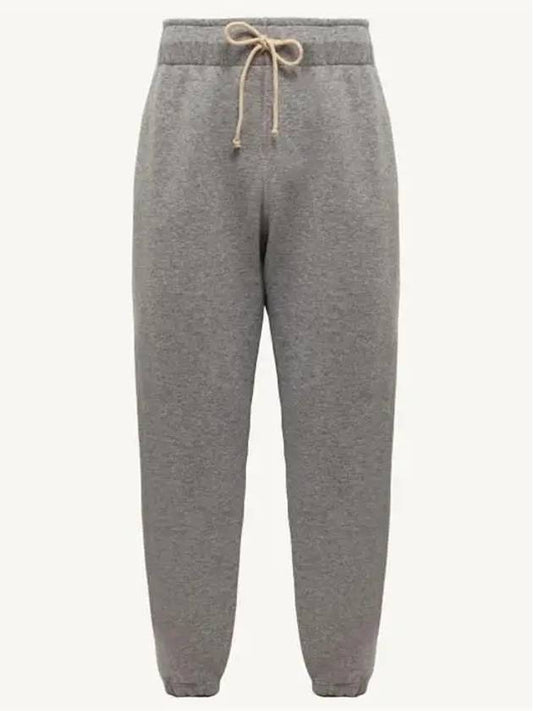 Autry Logo Cotton Track Pants Grey - AUTRY - BALAAN 2